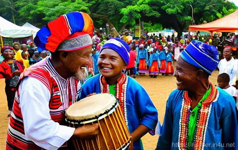 라이베리아 전통 부족 문화 - **Sande Society Wisdom and Craft:**
    A serene and dignified scene depicting young Liberian women ...